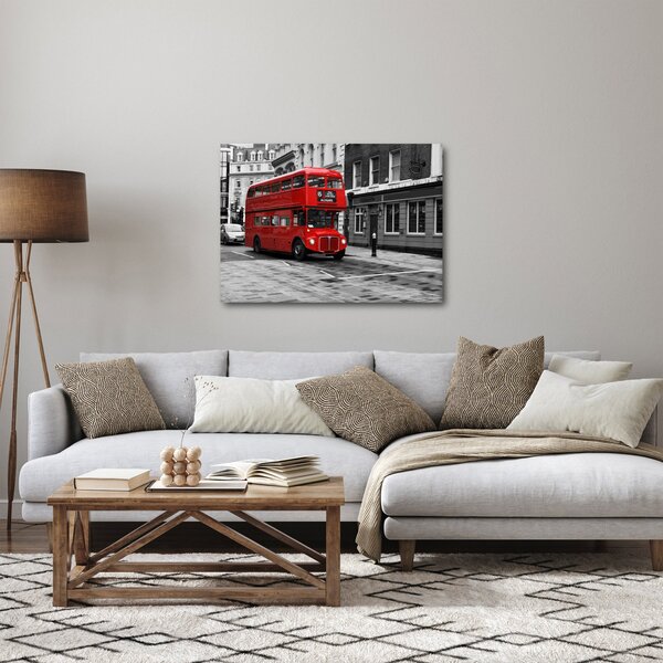 Obraz - Londyn z autobusem (70x50 cm)