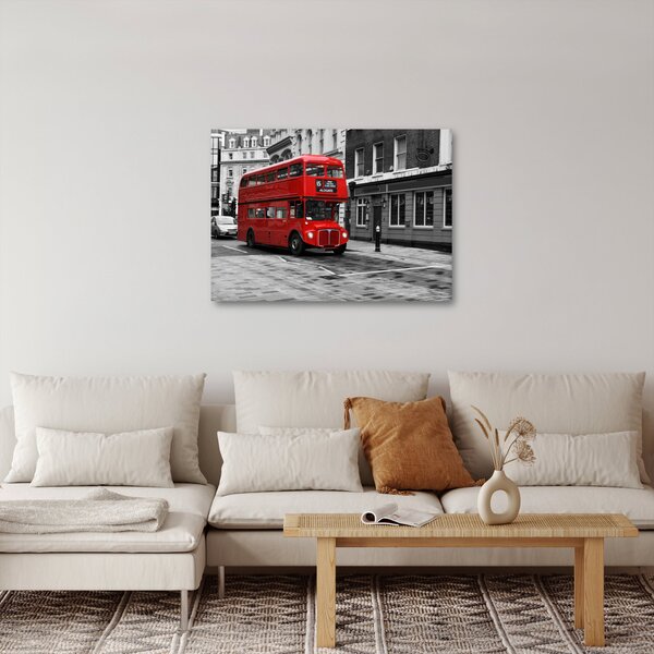 Obraz - Londyn z autobusem (70x50 cm)