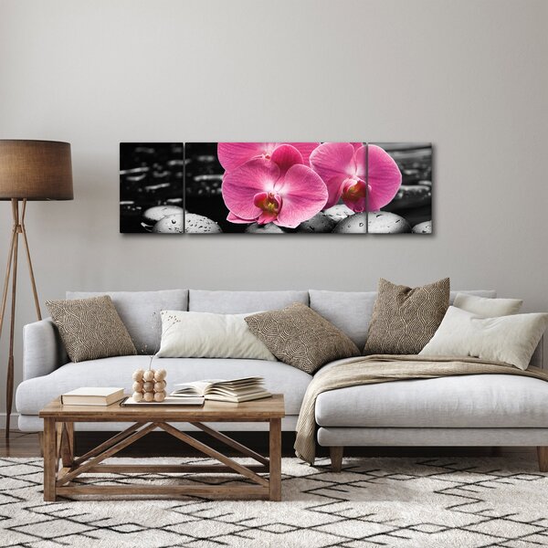 Obraz - Różowe orchidee (170x50 cm)