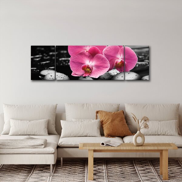 Obraz - Różowe orchidee (170x50 cm)