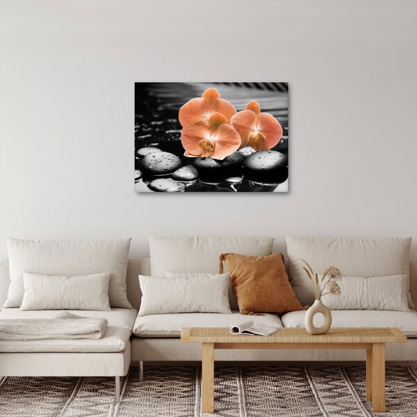 Obraz - Pomarańczowe orchidee (70x50 cm)