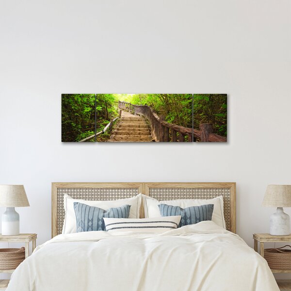 Obraz - Schody w przyrodzie (170x50 cm)