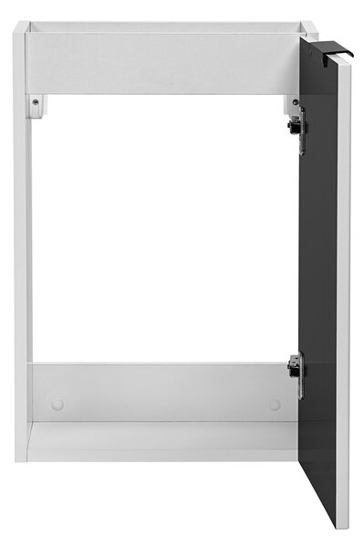Biała wisząca szafka umywalkowa 40 cm L6-T28