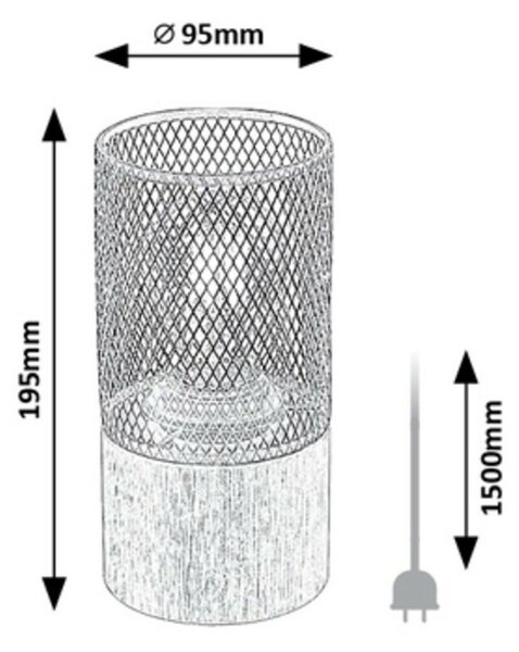 Rabalux 74040 lampa stołowa Callum, buk