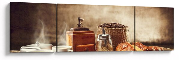 Obraz - Kawa i śniadanie (170x50 cm)