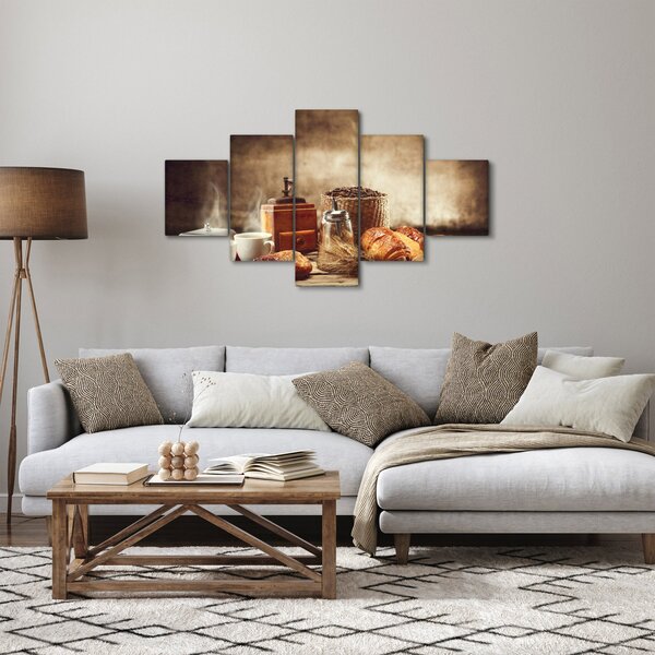 Obraz - Kawa i śniadanie (125x70 cm)