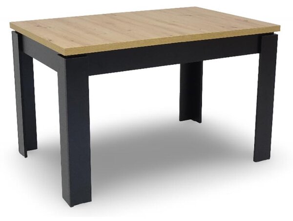 INSPIRO Stół rozkładany C-4 80 × 120–160 cm dąb Artisan / czarny