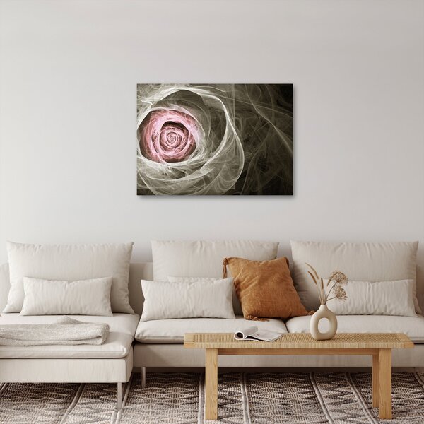 Obraz - Abstrakcyjny róż jasnoróżowy (70x50 cm)