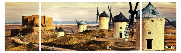 Obraz - Wiatraki (170x50 cm)