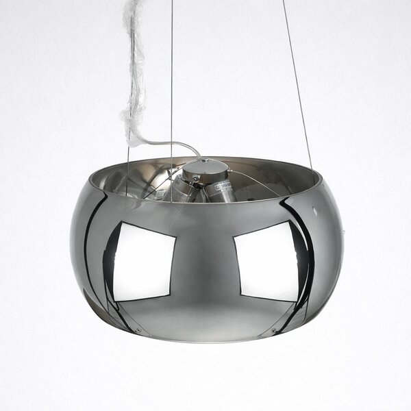 Lampa glamour srebrna owalna Andromeda 3xE27