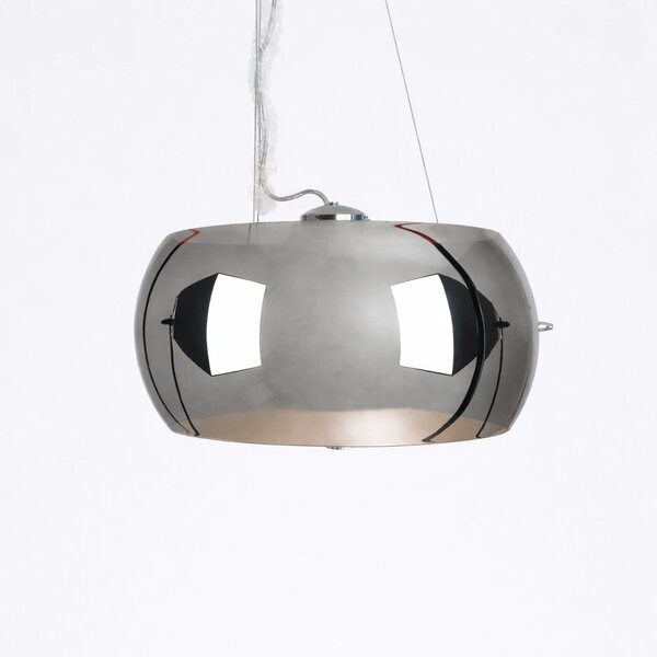 Lampa glamour srebrna owalna Andromeda 3xE27