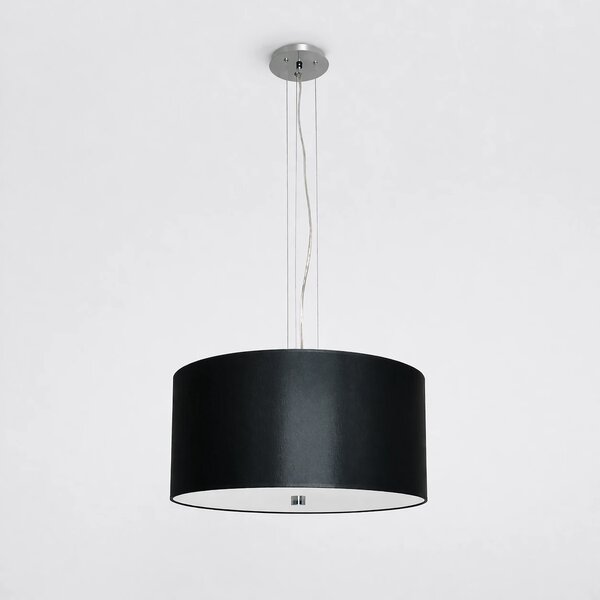 Wisząca lampa Vega czarna duża elegancka do salonu 50cm