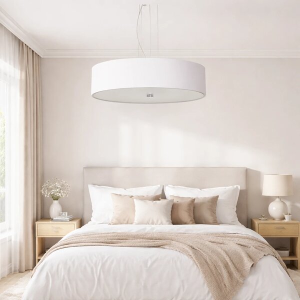 Lampa wisząca RING śnieżno biała 5xE27