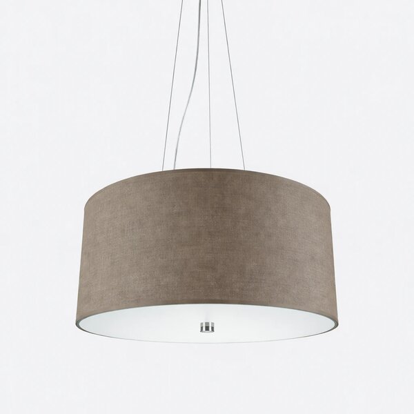 Lampa wisząca VEGA beżowa z abażurem