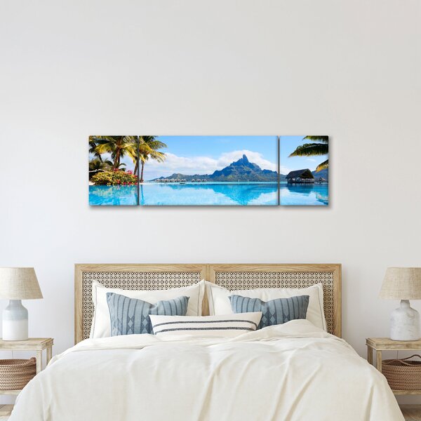 Obraz - Palmy i plaże (170x50 cm)