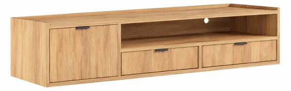 Podwieszana szafka pod TV 150 cm hikora naturalna N8-F33