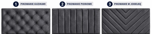 Brązowe dwuosobowe łóżko z pojemnikiem 3 rodzaje zagłówka i 4 kolory S0-L38