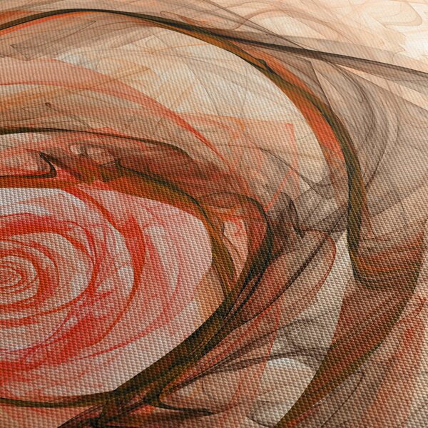 Obraz - Abstrakcyjny róż z białym tłem (170x50 cm)