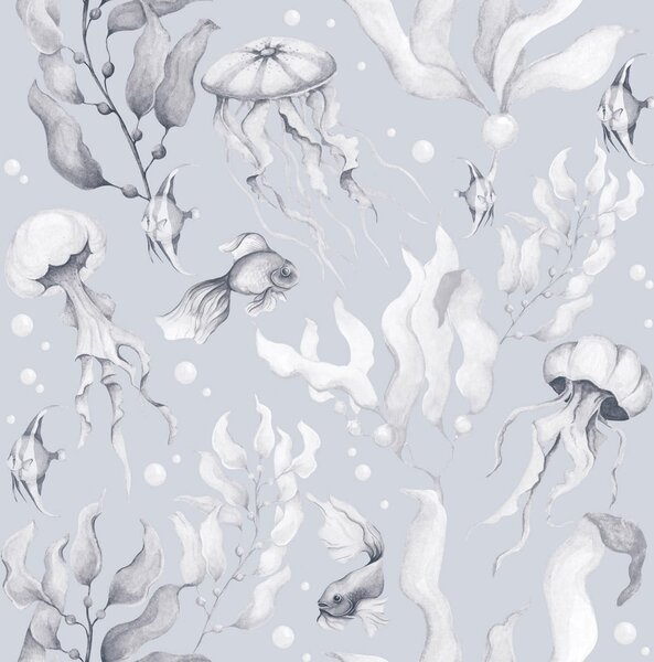 Tapeta do pokoju dziecka Magia Oceanu Creamy Blue BIG