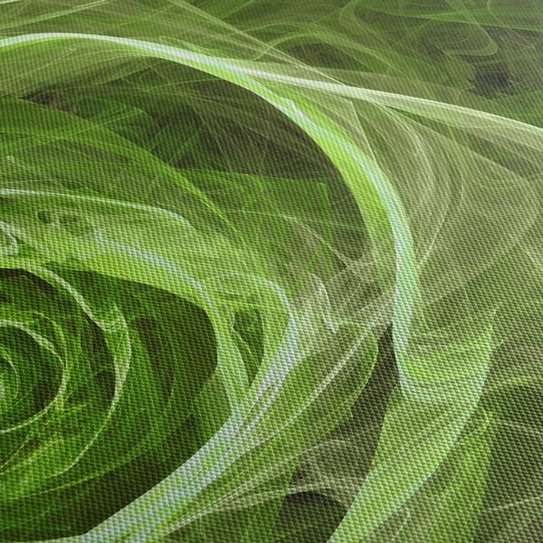 Obraz - Abstrakcyjny zielony róż (170x50 cm)