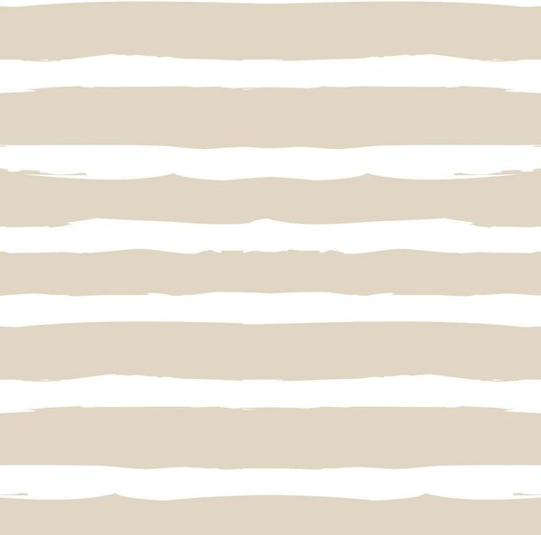 Tapeta do pokoju dziecka Irregular Stripes Beige White