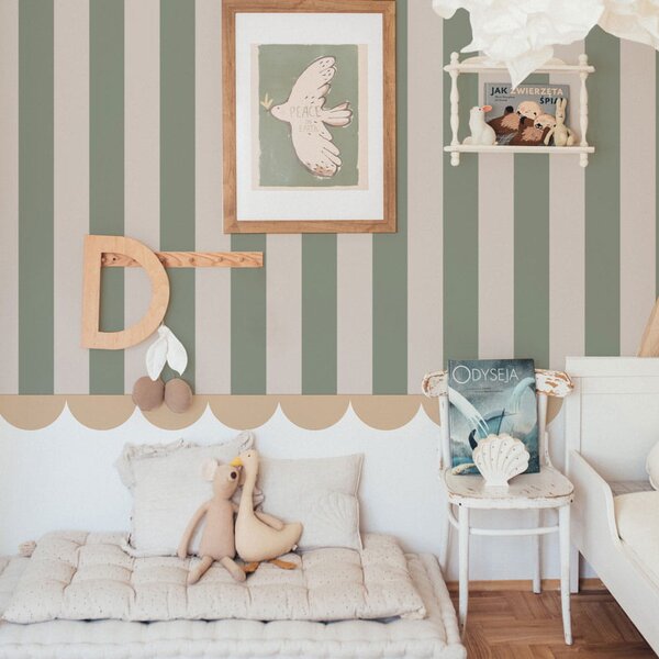 Tapeta do pokoju dziecka Portofino Stripes Green