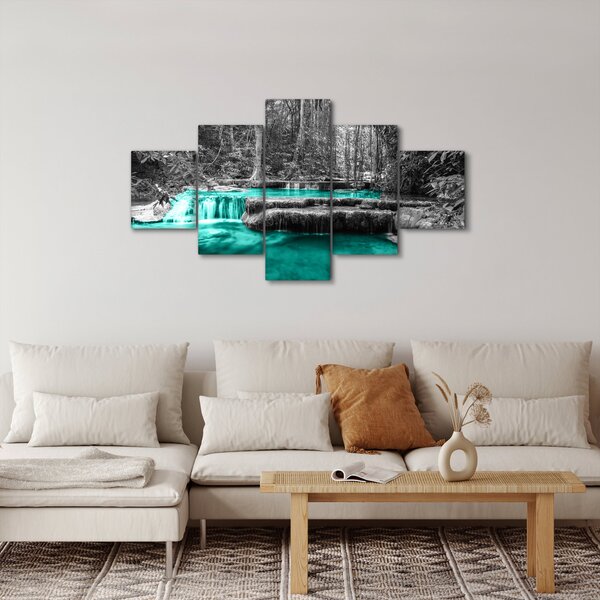 Obraz - Zimowa rzeka (125x70 cm)