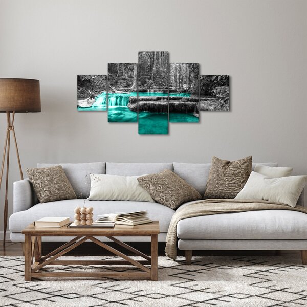 Obraz - Zimowa rzeka (125x70 cm)