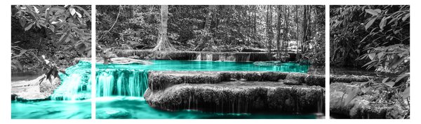 Obraz - Zimowa rzeka (170x50 cm)