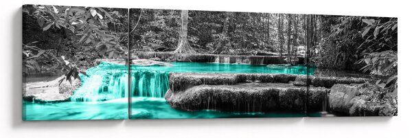 Obraz - Zimowa rzeka (170x50 cm)