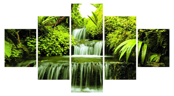 Obraz - Indonezyjskie wodospady (125x70 cm)