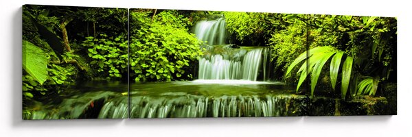 Obraz - Indonezyjskie wodospady (170x50 cm)
