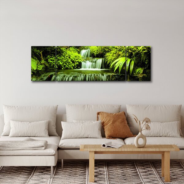 Obraz - Indonezyjskie wodospady (170x50 cm)