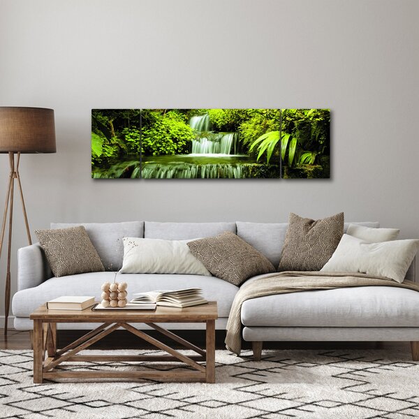Obraz - Indonezyjskie wodospady (170x50 cm)
