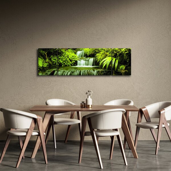 Obraz - Indonezyjskie wodospady (170x50 cm)