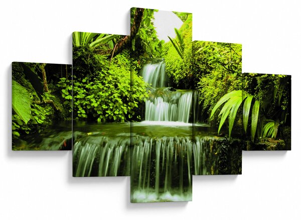 Obraz - Indonezyjskie wodospady (125x70 cm)