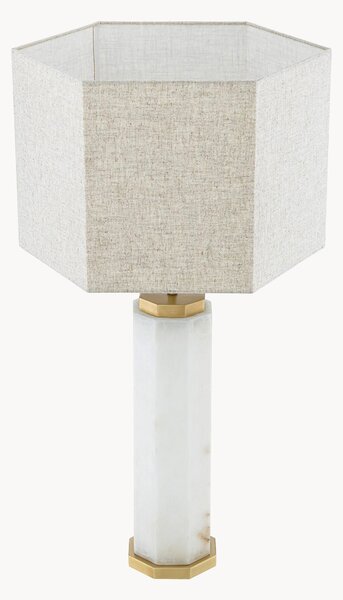 Lampa stołowa z alabastru Newman