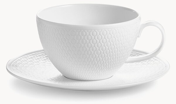 Filiżanka ze spodkiem z porcelany kostnej Gio