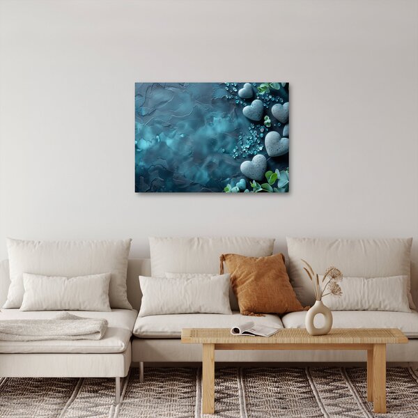 Obraz - Kamienie w kształcie serca (70x50 cm)