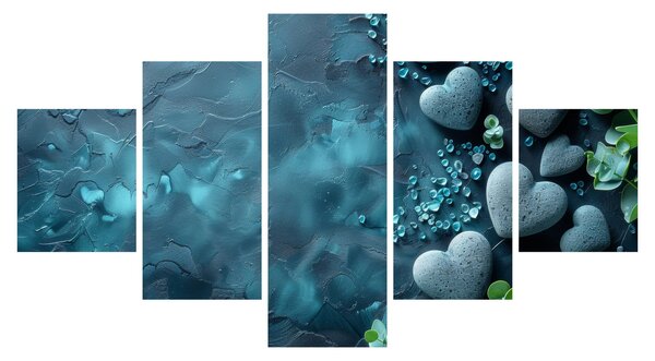 Obraz - Kamienie w kształcie serca (125x70 cm)