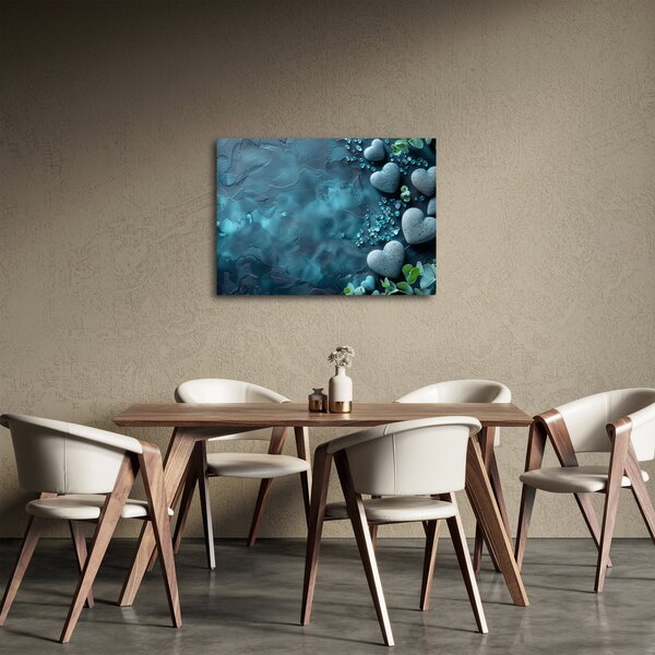 Obraz - Kamienie w kształcie serca (70x50 cm)