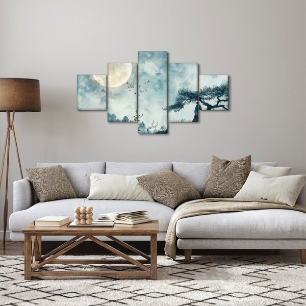 Obraz - Malowanie księżyca w pełni (125x70 cm)