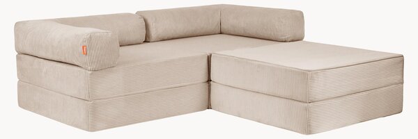 Narożna sofa modułowa ze sztruksu Family Funzy