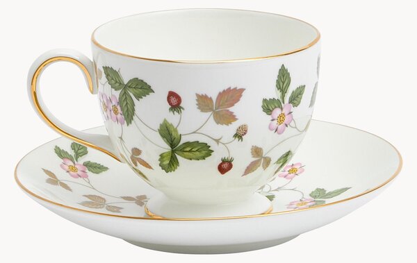 Filiżanka ze spodkiem z porcelany kostnej Wild Strawberry