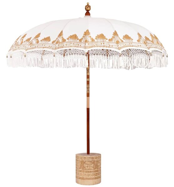 Baliński Parasol z Bazą Kremowy 215 x 215 x 260 cm
