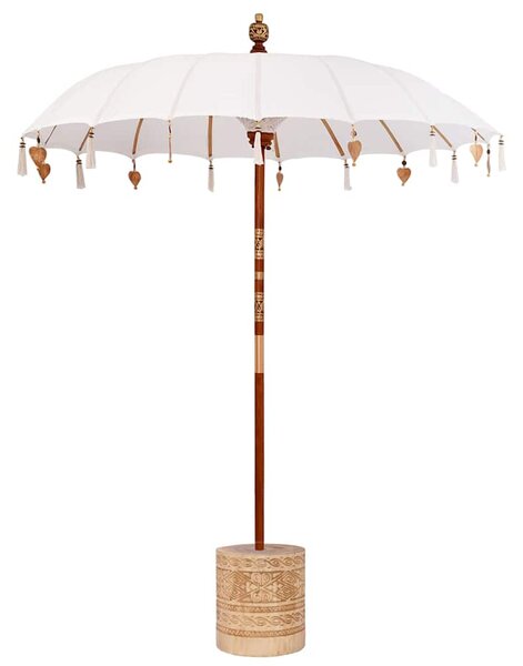 Baliński Parasol z Bazą Kremowy 185 x 185 x 260 cm