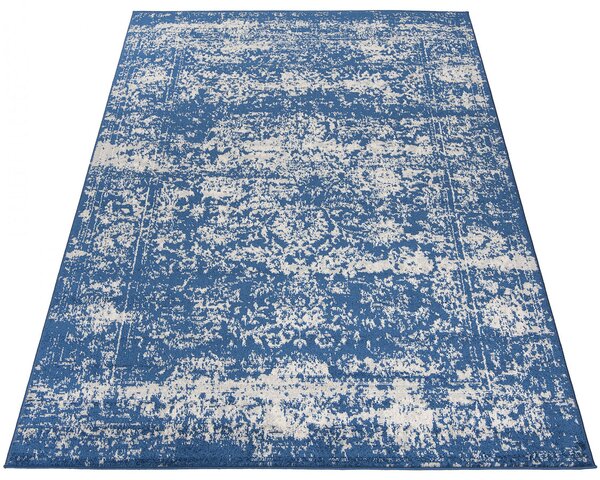 Ciemnogranatowy dywan prostokątny vintage - Mosani 3X