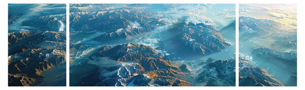 Obraz - Widok z kosmosu (170x50 cm)