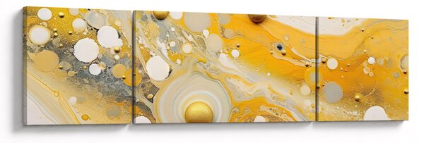 Obraz - Abstrakcyjne tło ze złotą dekoracją (170x50 cm)