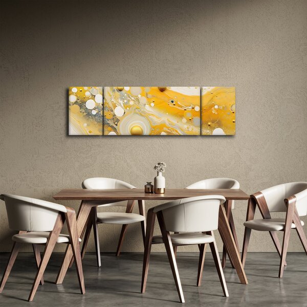 Obraz - Abstrakcyjne tło ze złotą dekoracją (170x50 cm)